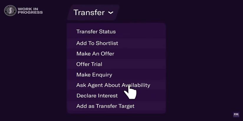 New recruitment options from the Football Manager 2021 trailer