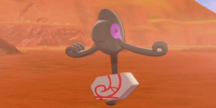 galarian yamask in desert location