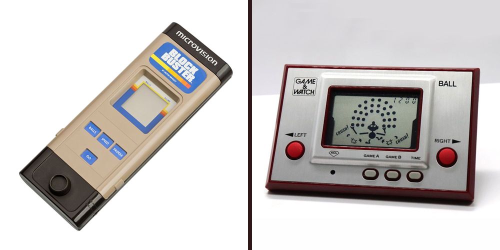 The Microvision and a Game & Watch
