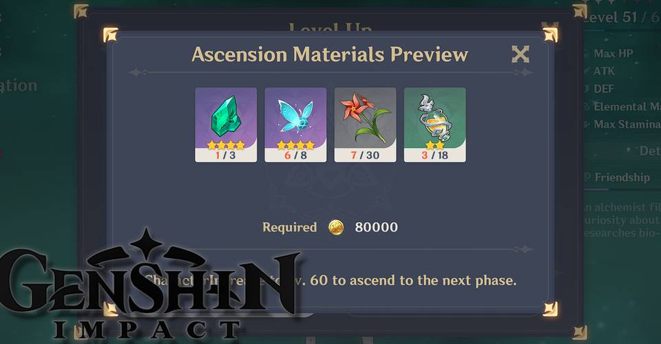 Genshin Impact Players Creates Website To Help Players Determine Ascension Materials Calculate Damage