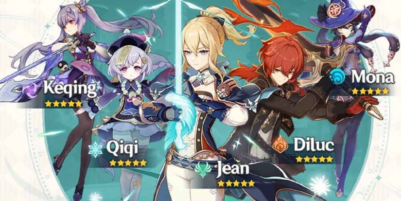 genshin impact five star characters