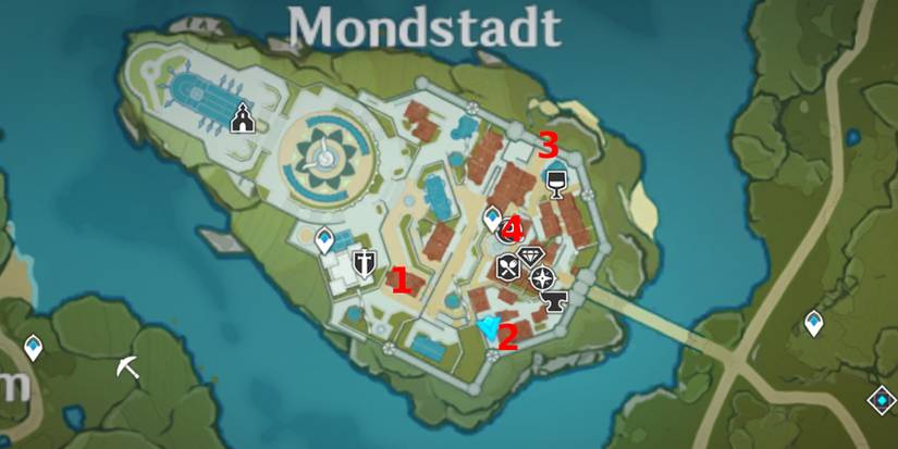 genshin impact look for posters and billboards in mondstadt