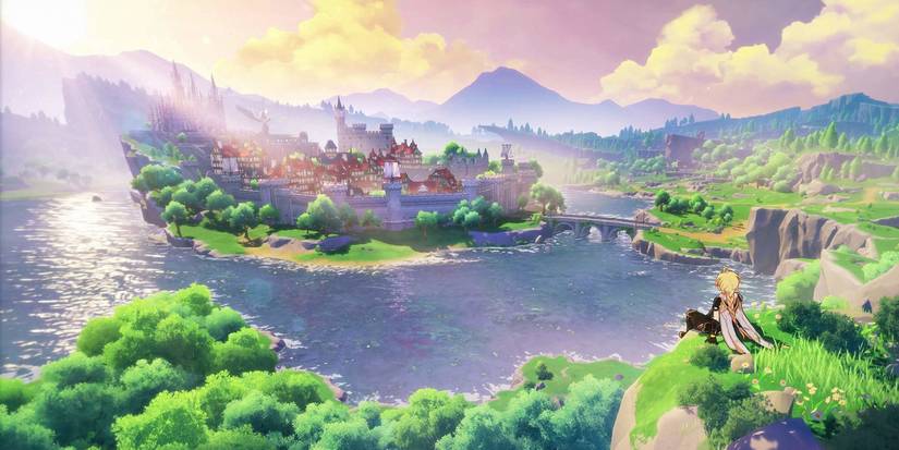 genshin impact look for posters and billboards in mondstadt