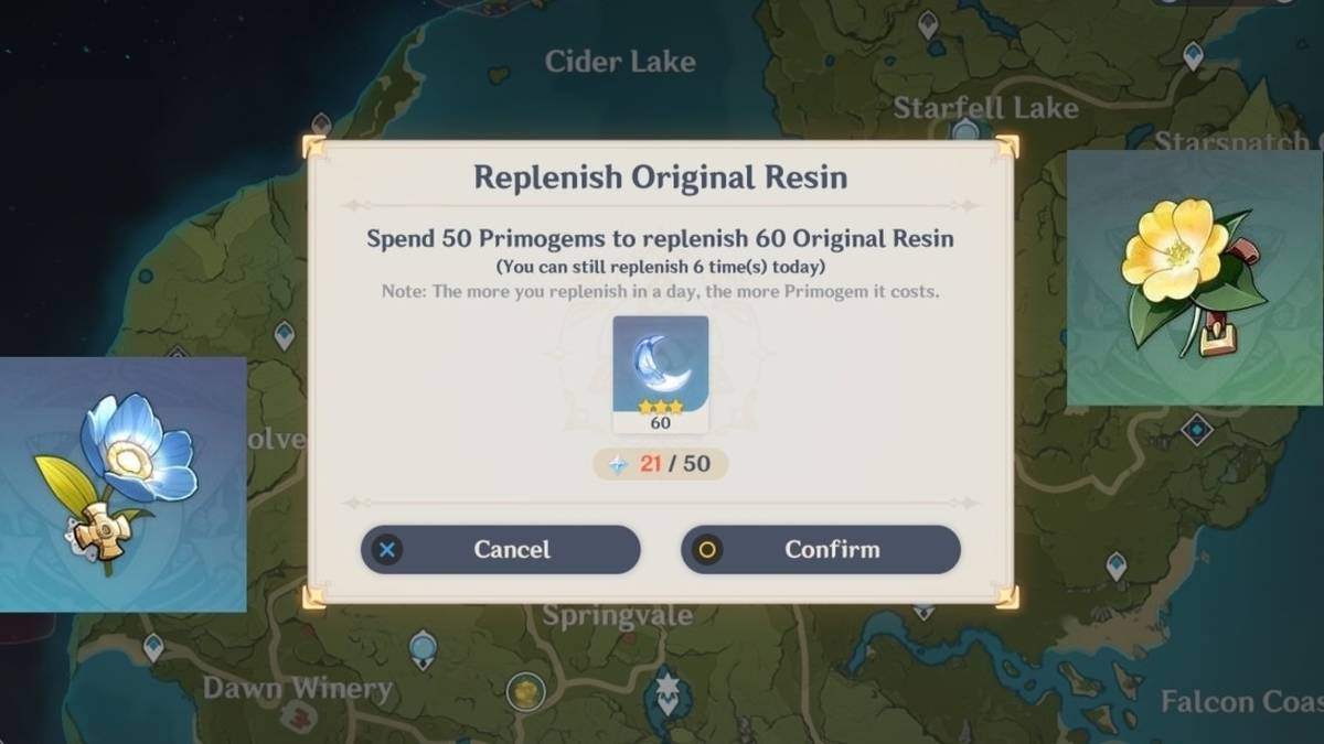 Genshin Impact artifact farming no resin