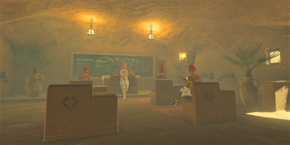 A Gerudo school in Breath of the Wild