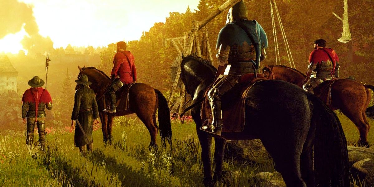 Horse riding soldiers representing those from Haakland in The Witcher 3