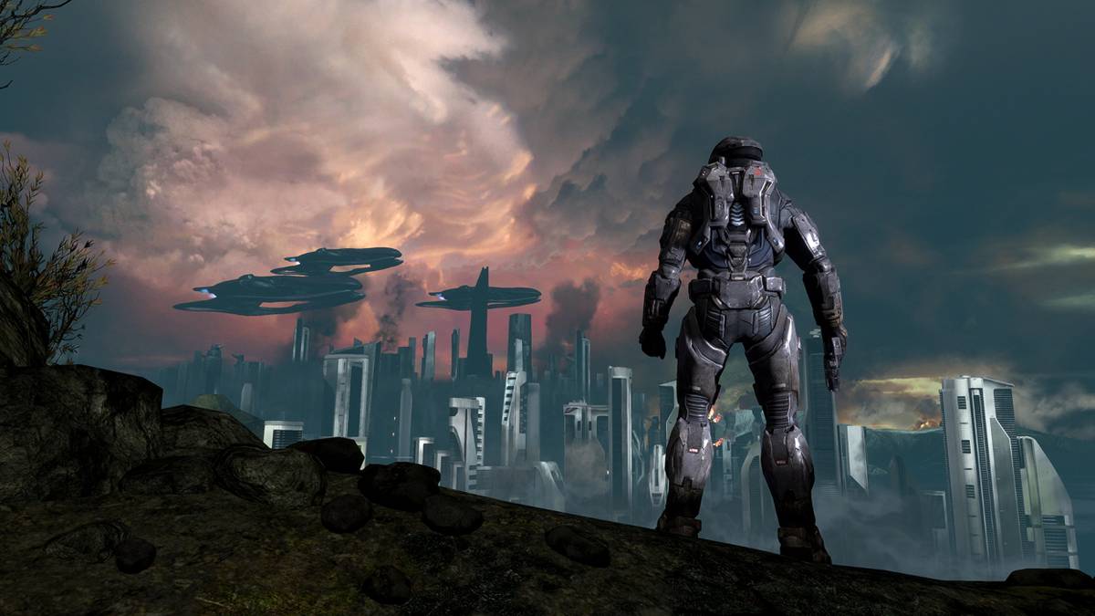 halo looking at horizon