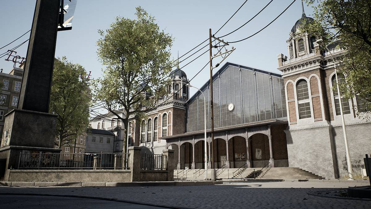 Half-life 2 unreal engine 4 remake plaza opening area