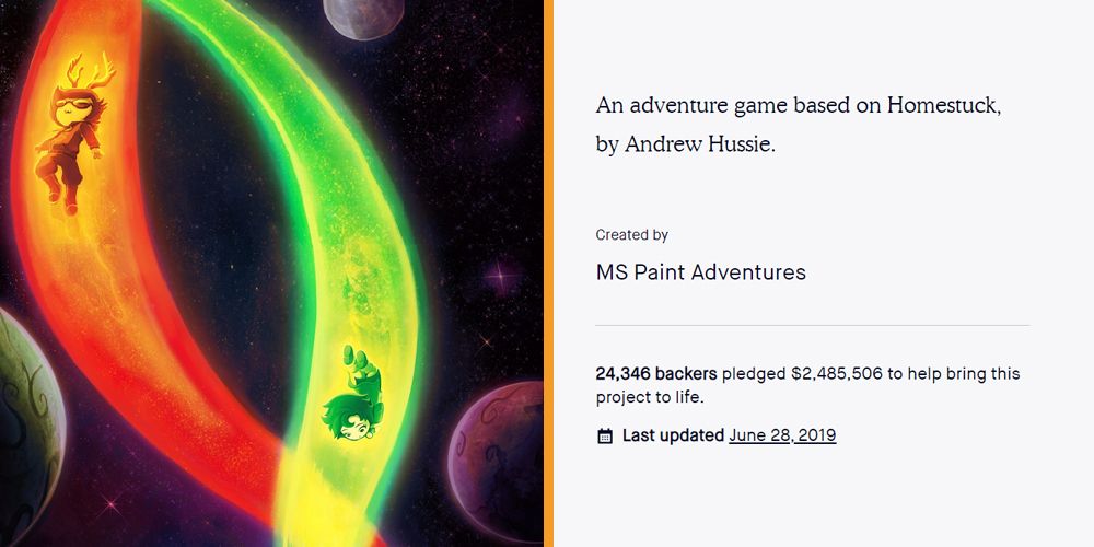 Homestuck Adventure Game Kickstarter