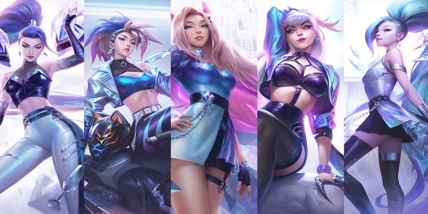 Live wallpaper Seraphine Superstar KDA ALL OUT League of Legends