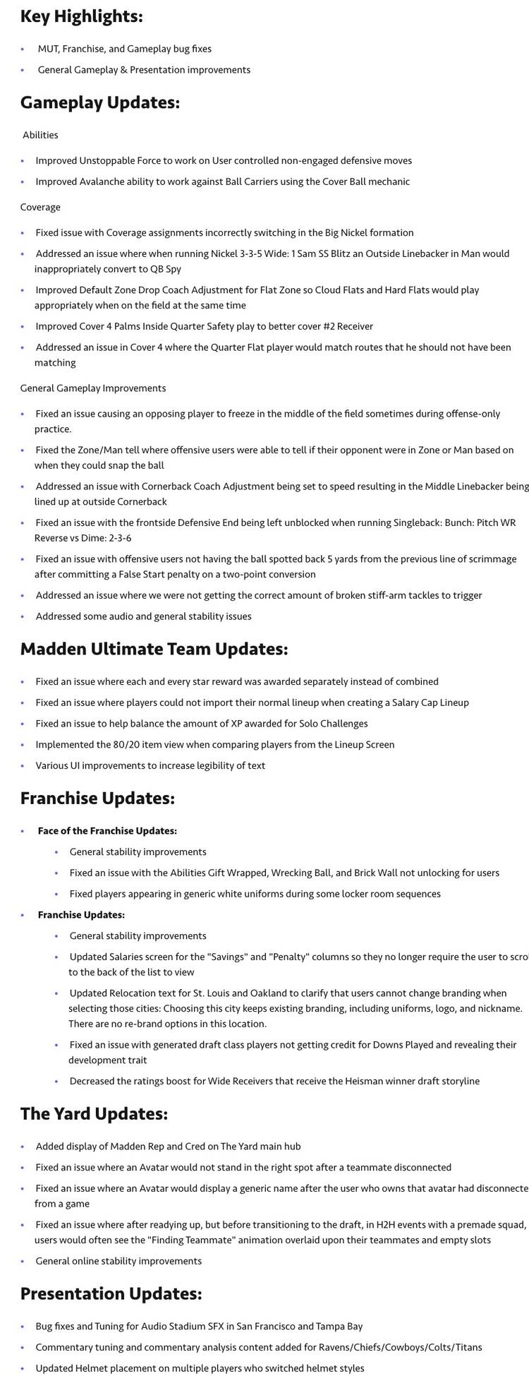madden title update
