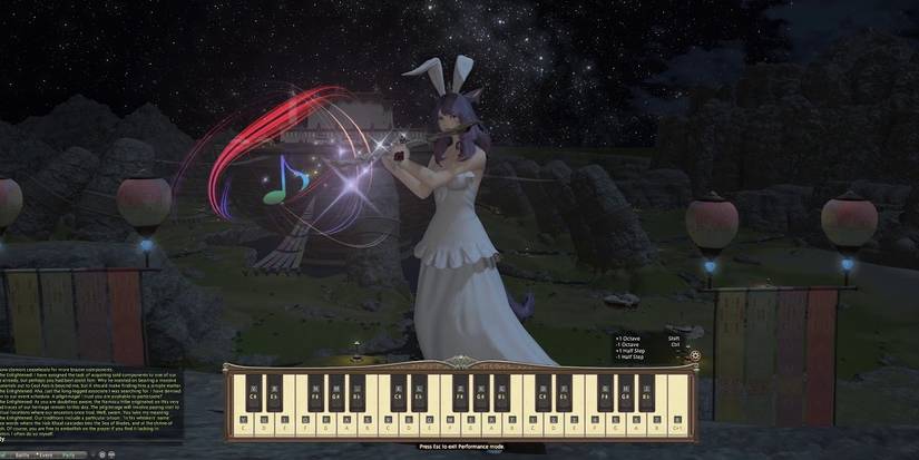 player playing instrument