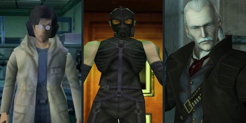 Otacon, Psycho Mantis and Revolver Ocelot from the Metal Gear series