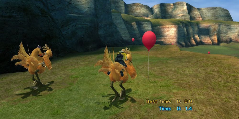 The Catcher Chocobo minigame from Final Fantasy X