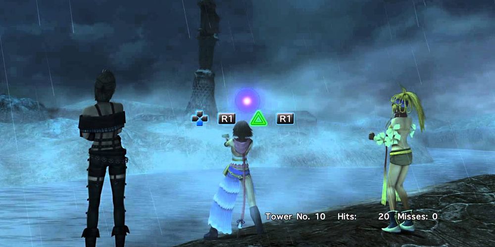 The Tower Recalibration minigame from Final Fantasy X-2