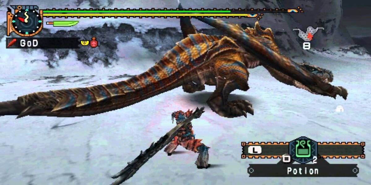 Игровой процесс Monster Hunter Freedom Unite для PSP