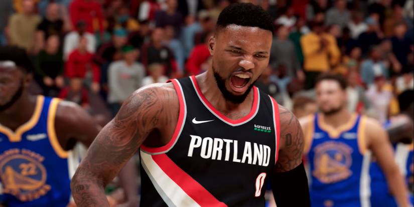 Damian Lillard's celebration in NBA 2K21