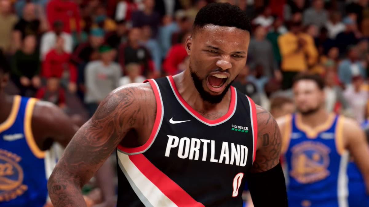 Damian Lillard's celebration in NBA 2K21