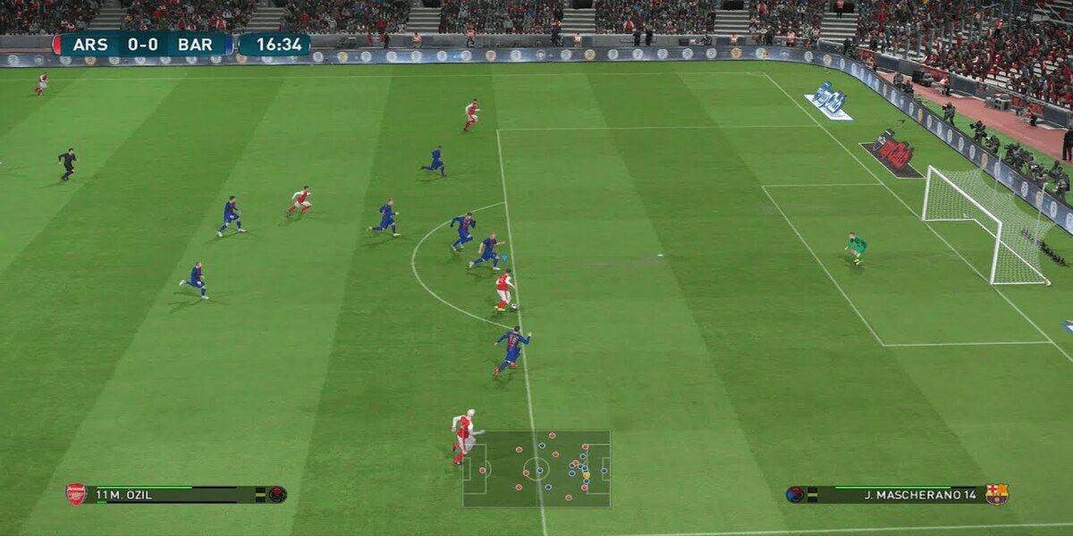 Pro Evolution Soccer 2017 match gameplay