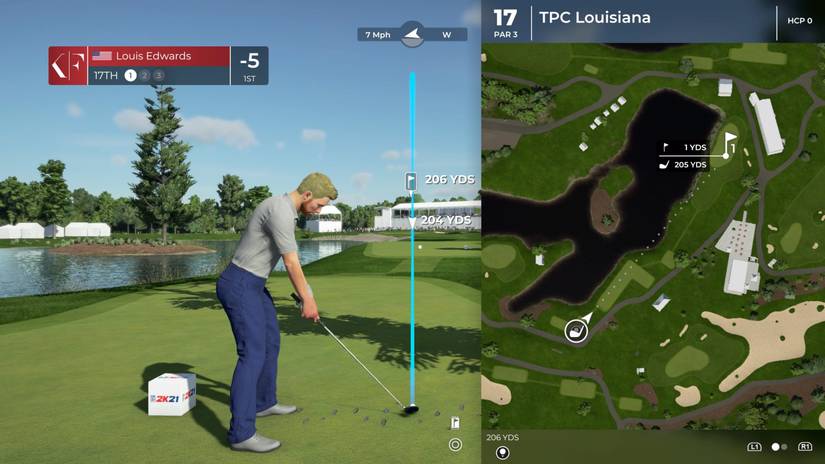 PGA TOUR 2K21 swing