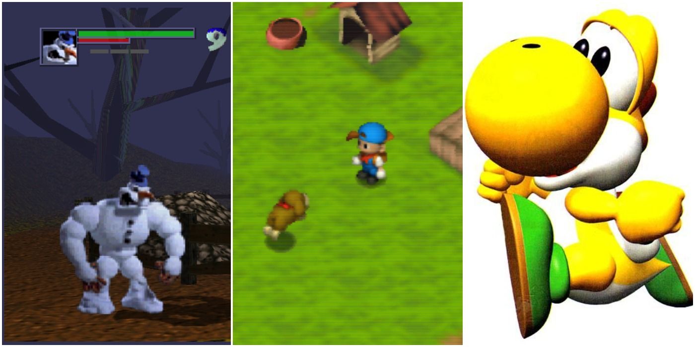 split image of n64 games
