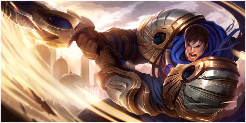 Garen Using His E For A Spin Attack