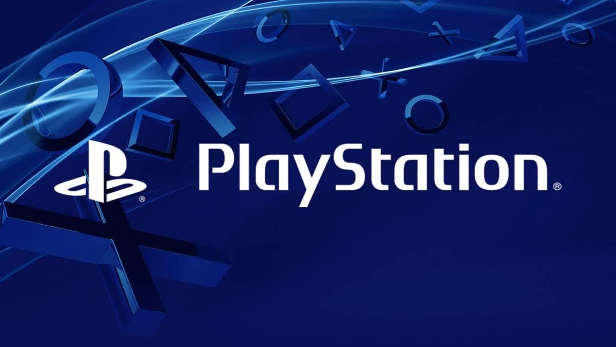 playstation logo in front of blue background