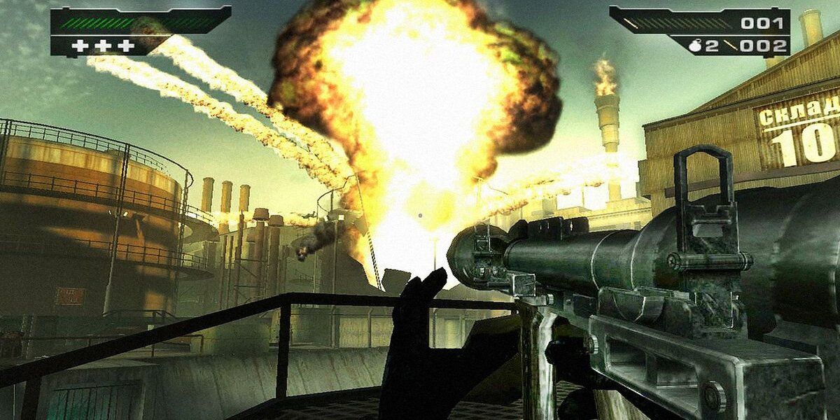 explosion in the ps2 game Black