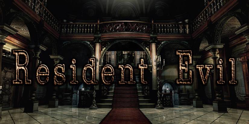 resident evil logo mansion foyer