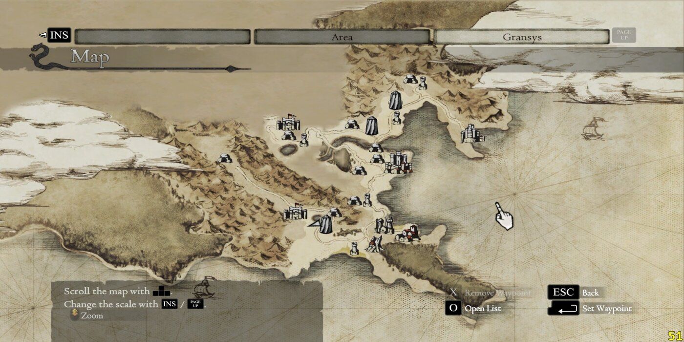 Map of Gransys Dragons Dogma