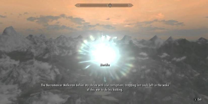 Meridia Summoned, Skyrim