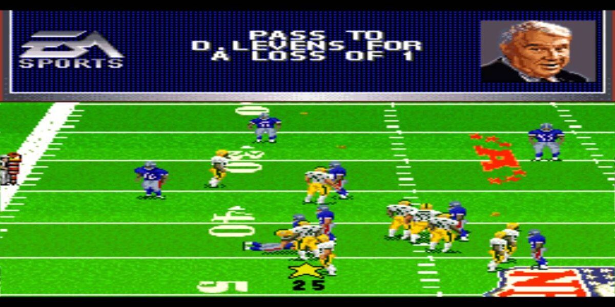 Gameplay from Madden 97