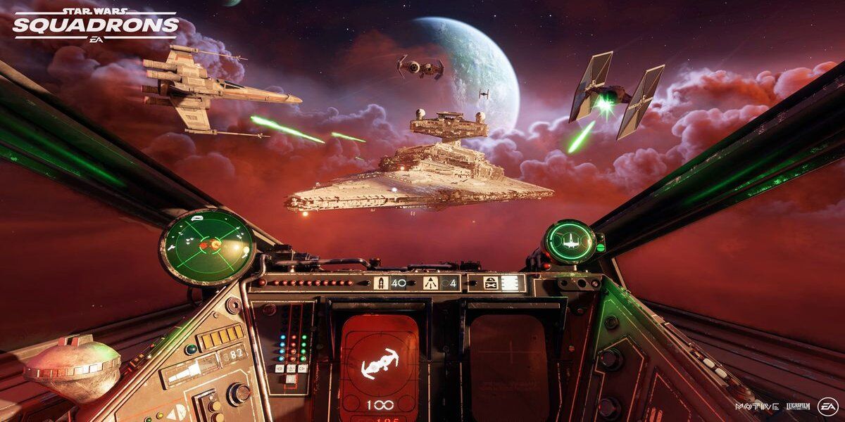 View of Imperial Ship Star Wars Squadrons