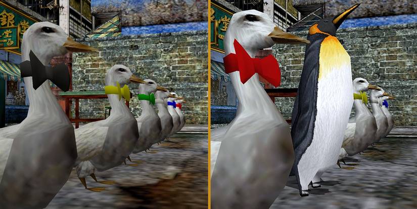 The duck racing minigame and the unlockable penguin