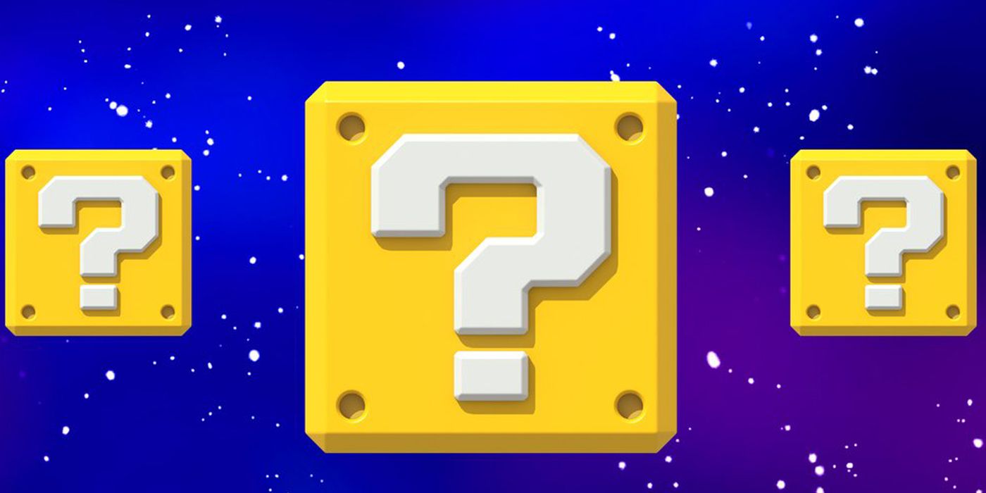 mario bros question block space