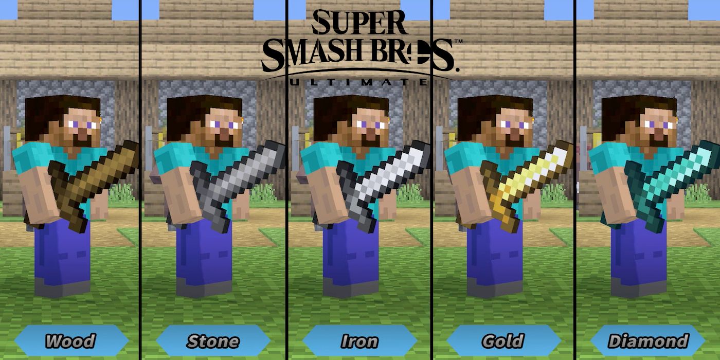 super smash bros ultimate minecraft