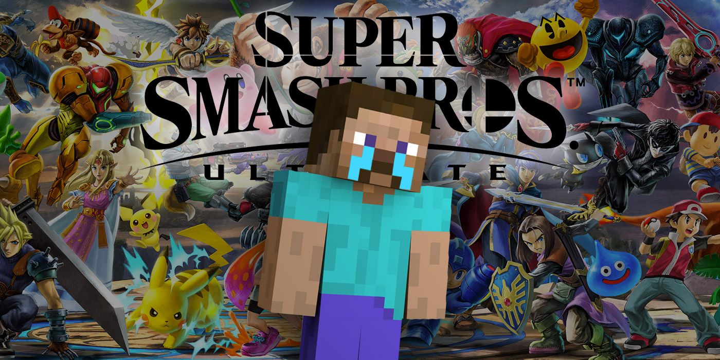 Super Smash Bros Ultimate Minecraft Steve Sad