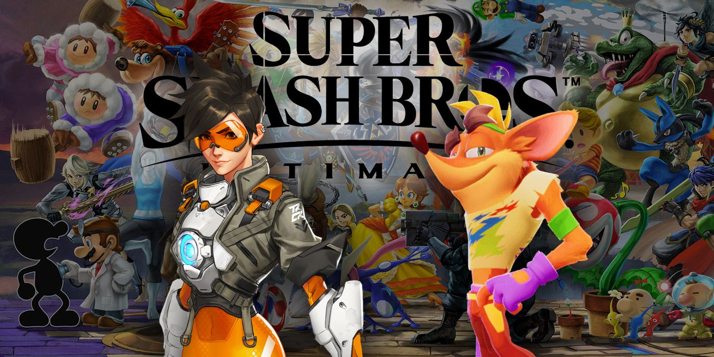 Super Smash Bros Ultimate Tracer Overwatch Crash Bandicoot