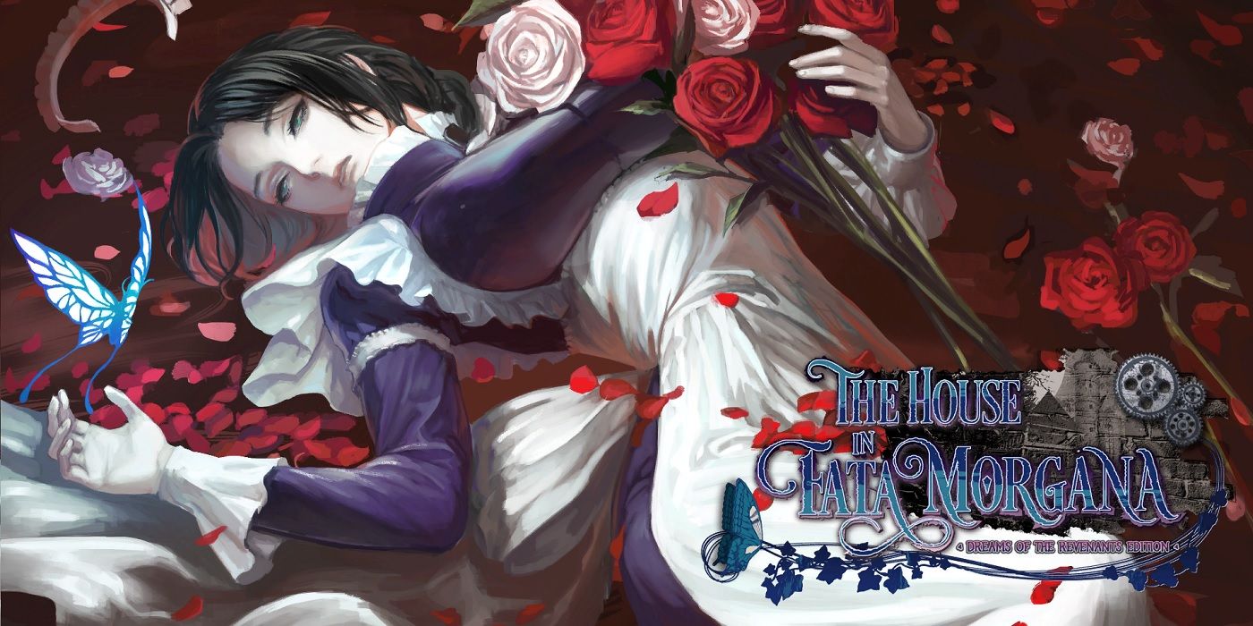 The House In Fate Morgana Key art with woman lying in roses