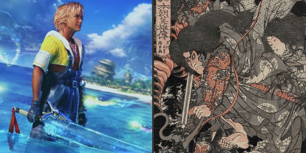 Tidus from Final Fantasy X and Susanoo from Japanese folklore