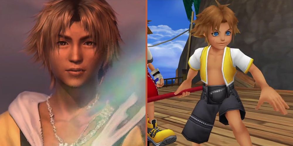 Tidus from Final Fantasy X and Tidus from Kingdom Hearts