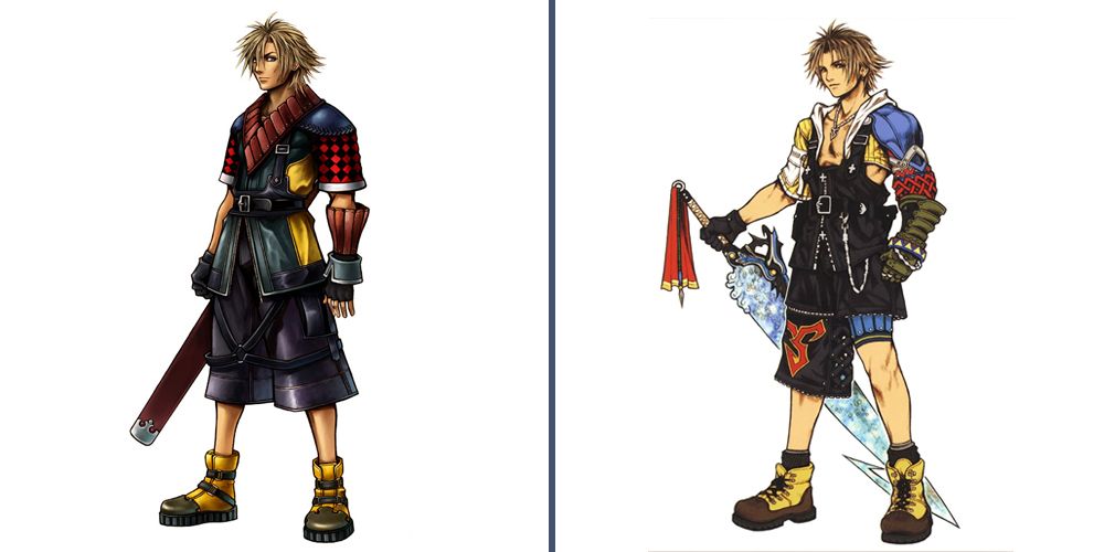 Shuyin from Final Fantasy X-2 and Tidus from Final Fantasy X