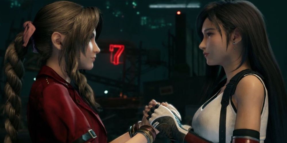 Tifa and Aerith from Final Fantasy VII Remake