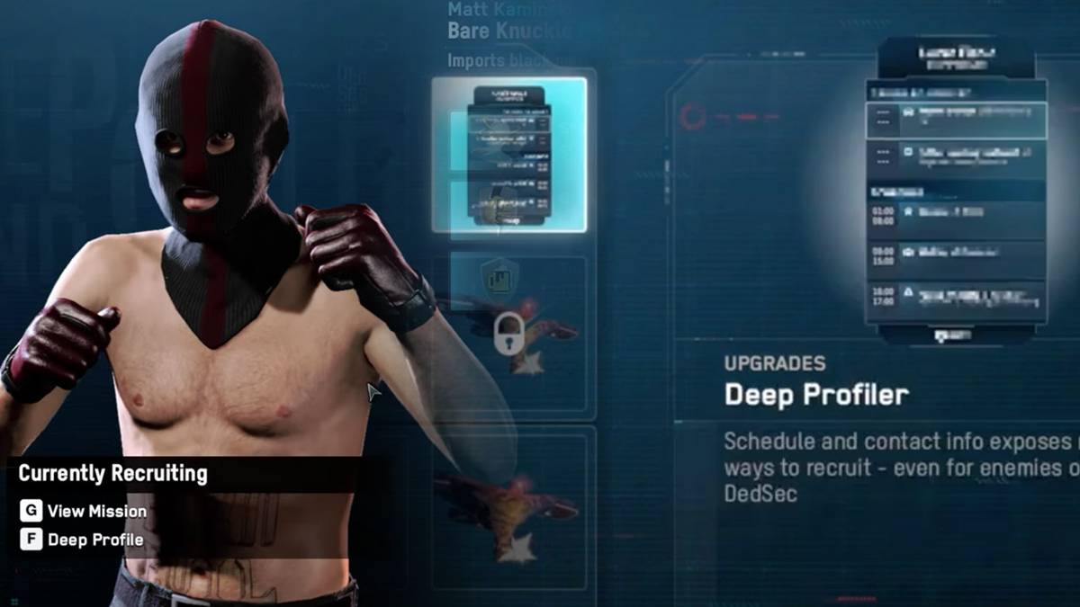 Watch Dog Legion Deep Profiler Tool