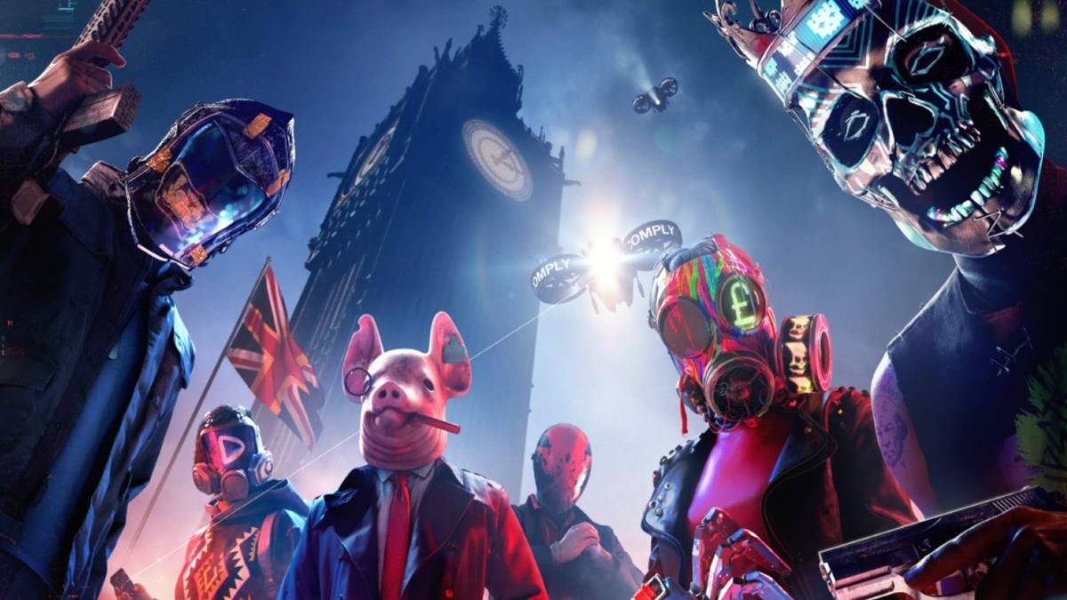 watch dogs legion mask mascot logoless