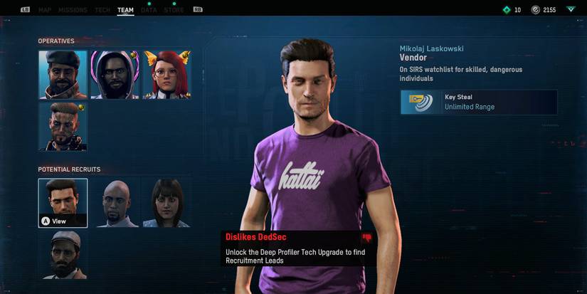 watch dogs legion team screen