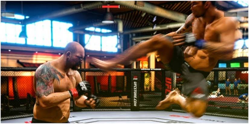 UFC 4 Werdum's flying kick