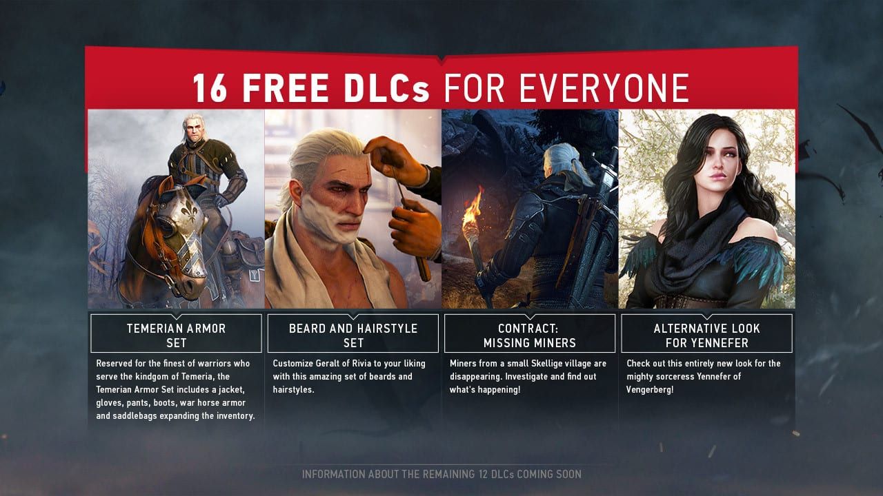 Witcher 3 Free DLC Announement