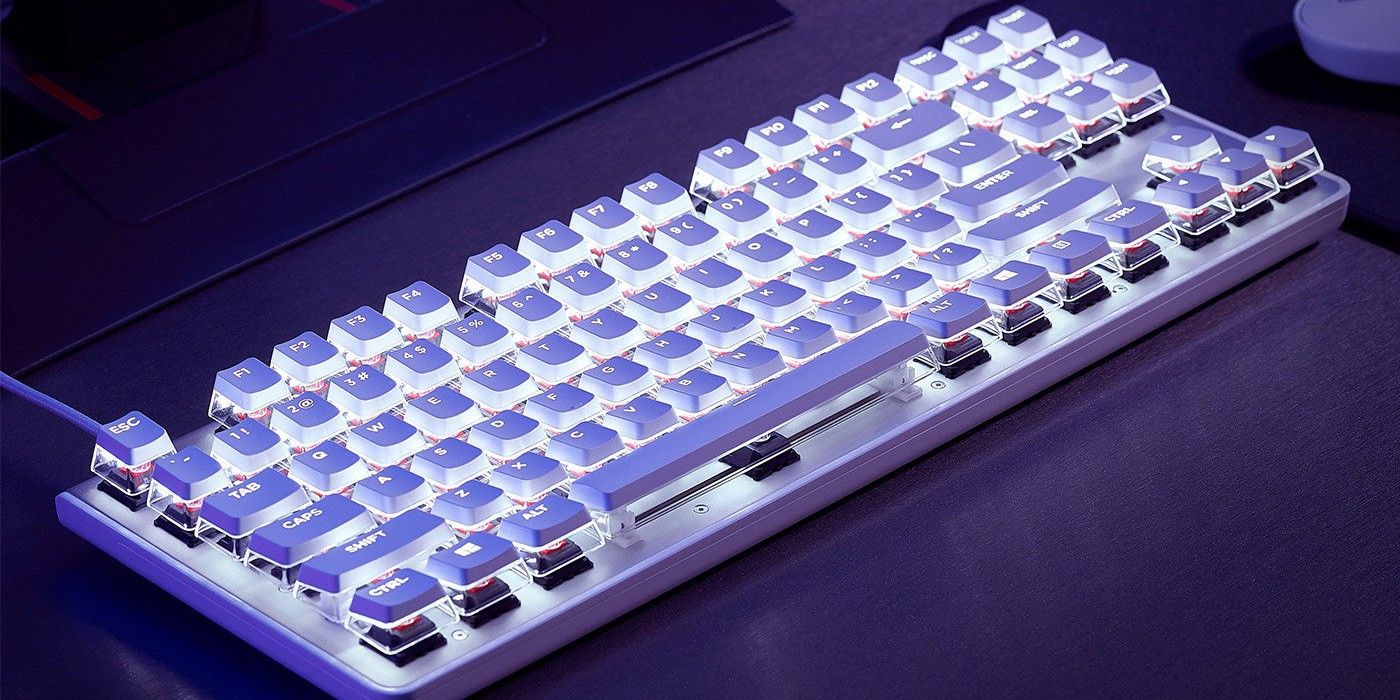 white keyboard