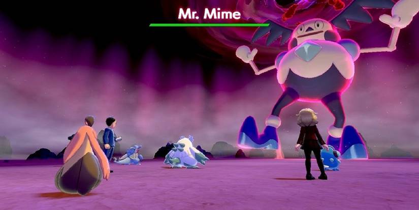 Pokémon Sword & Shield Crown Tundra Dynamax Adventure battle Galarian Mr. Mime